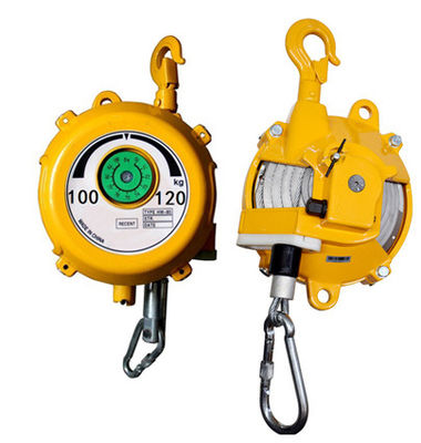 Balanceador de resorte industrial suspendido de 5 kg con cuerda de alambre de 1,5 metros tipo plano