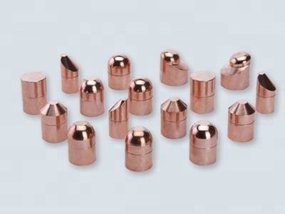Electrodos de cobre de soldadura puntual de 10 mm, consejos de soldador puntual CE
