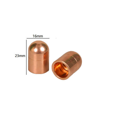 Electrodos con tapa de soldadura personalizada de latón montados de 16 mm