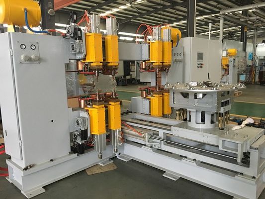 Soldadores de punto de aluminio de 3 fases Máquina de soldadura de punto de cabeza múltiple automática