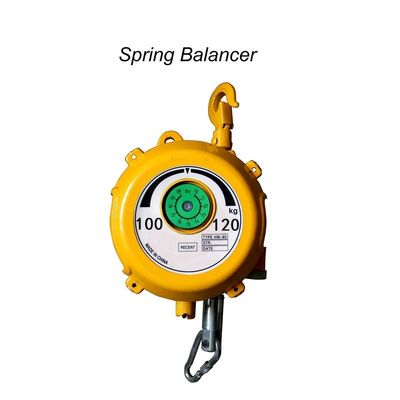 Balanceador de resorte industrial suspendido de 5 kg con cuerda de alambre de 1,5 metros tipo plano